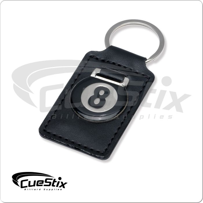 Porte-clés en cuir 8-Ball